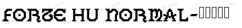 Forte Hu Normal字体转换